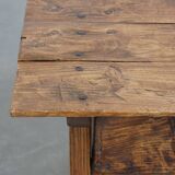 Table basse/d'appoint espagnole antique en bois fruitier