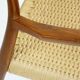 Sculptural Scandinavian Modern Armchair Mod. 57 in Teck and Paper