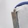 Set 4 chairs eco leather blue metal chrome 70