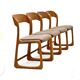 Set of 4 sleds chairs Baumann, 1960