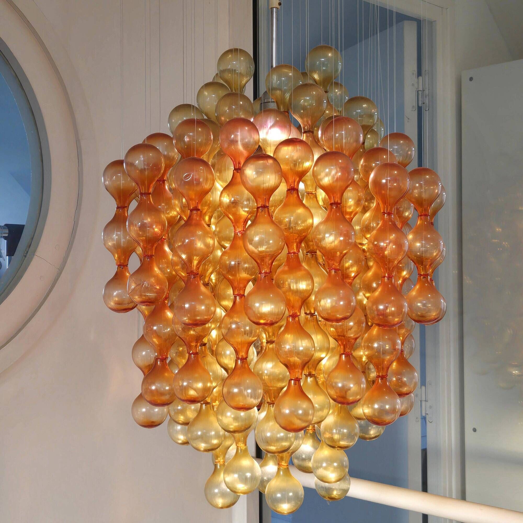 Vintage 1970s pendant light in the style of Verner Panton