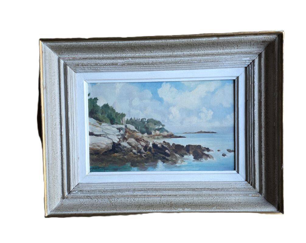 SESTON Paul Oil on Canvas Representing the Wild Coast circa 1950