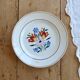 Vintage plate Céranord model Arlette – Polychrome floral earthenware
