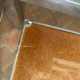 Chrome and ceramic coffee table