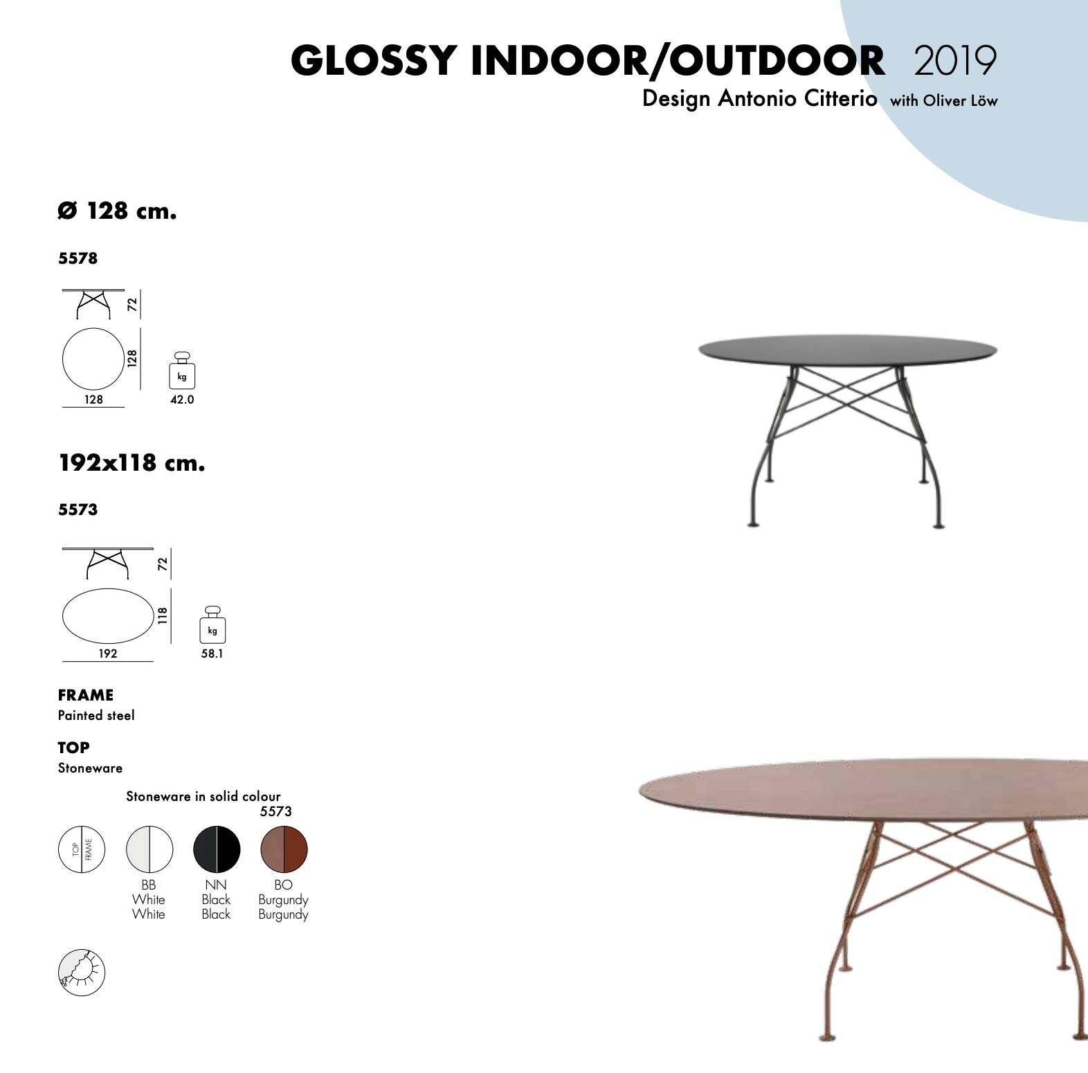 Kartell glossy xxl outdoor oval