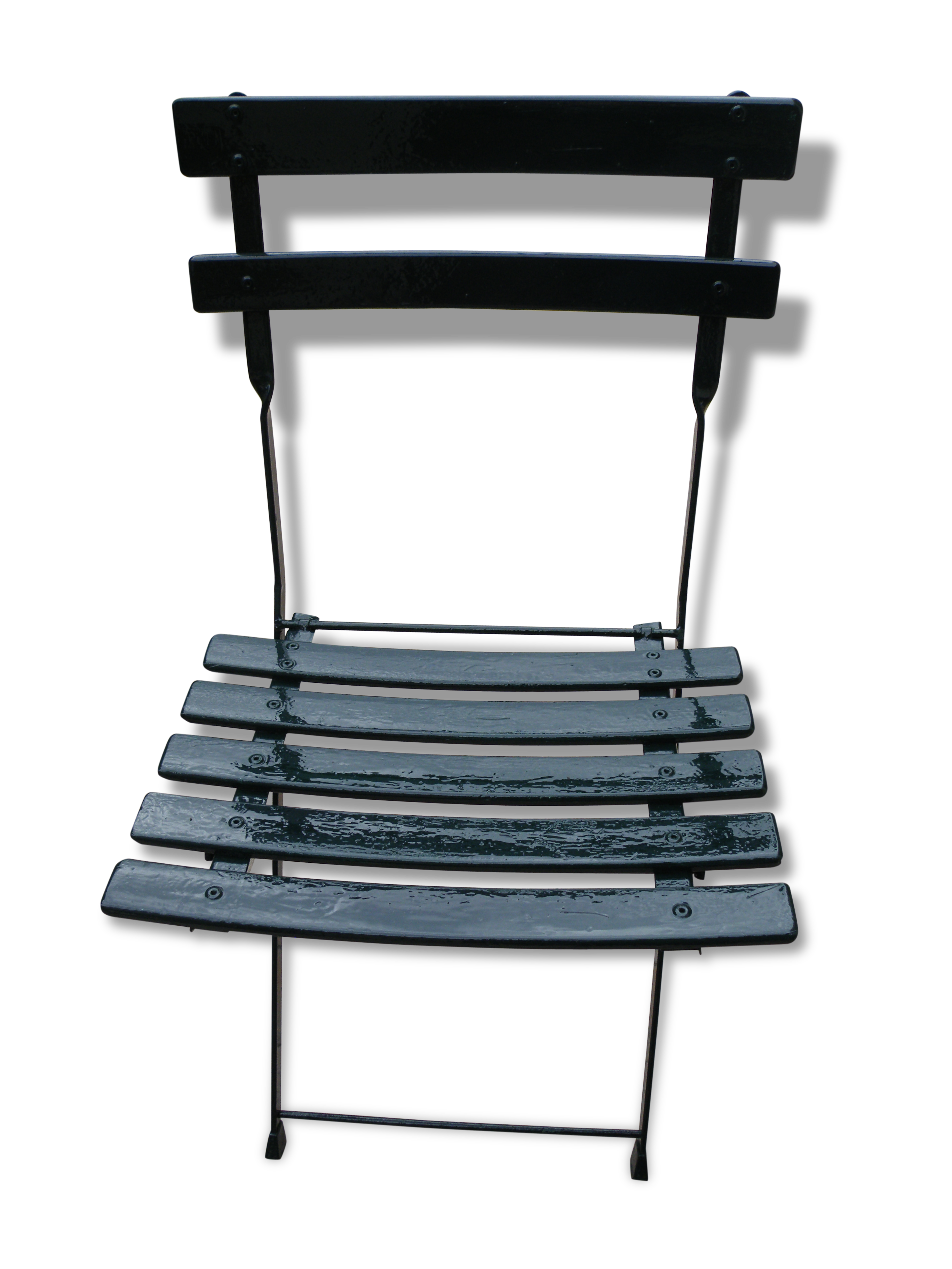 Chaise de jardin pliante en fer
