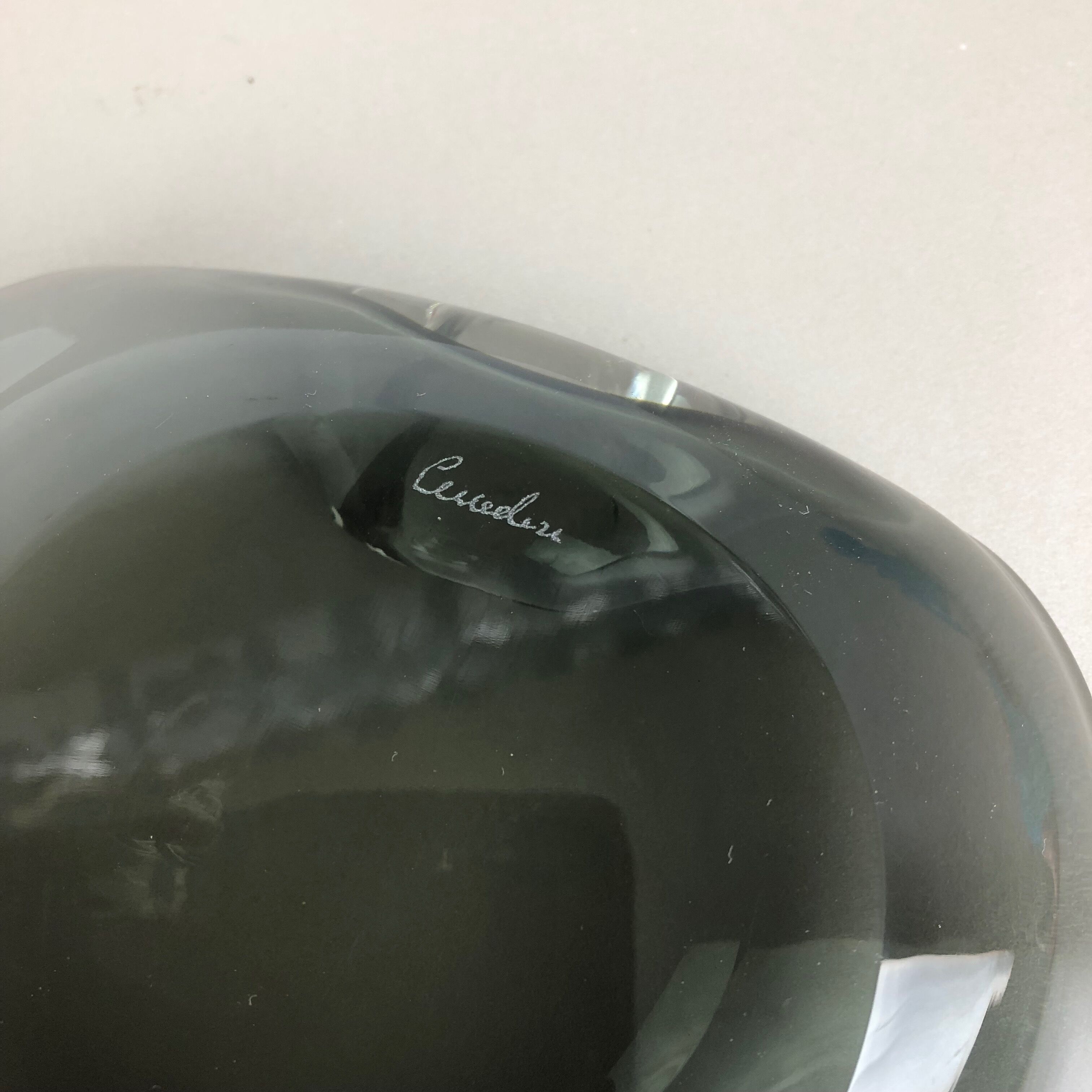 Murano glass shell bowl Antonio da Ros, Cenedese Italy 1960s No1