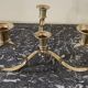 Gold-plated brass candlestick