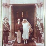 Photographie ancienne de mariage, 1925, J.Sereni, Bordeaux