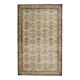 Vintage Turkish Hand-Knotted Wool Cotton Beige Area Rug 202x322