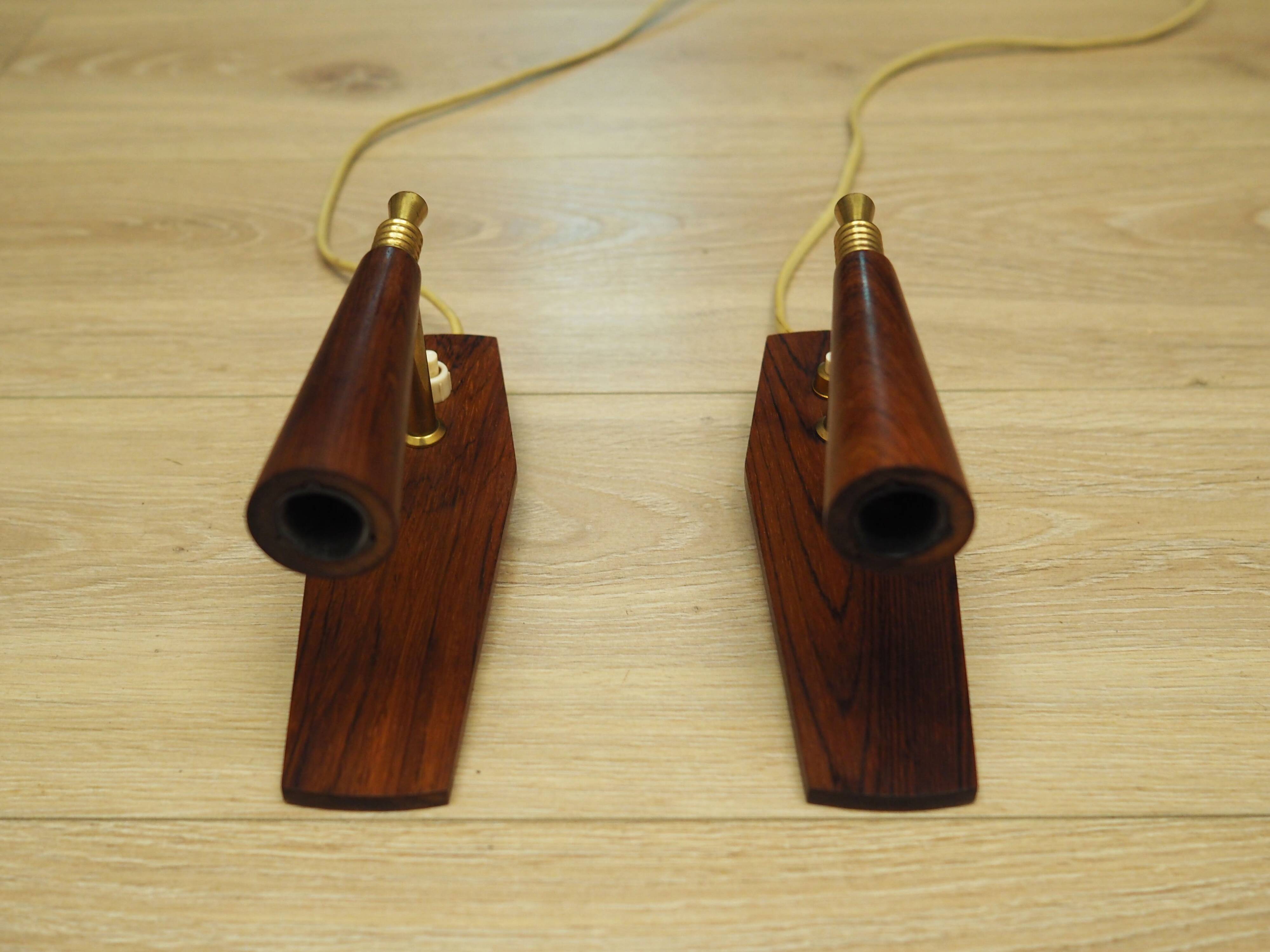 Set of two wall lamps, Danish design, 1970s, production: Denmark