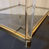 Pair of brass end tables