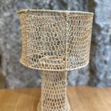 Natural raffia lamp