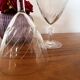 Set of 2 engraved glass water glasses 14 cl
