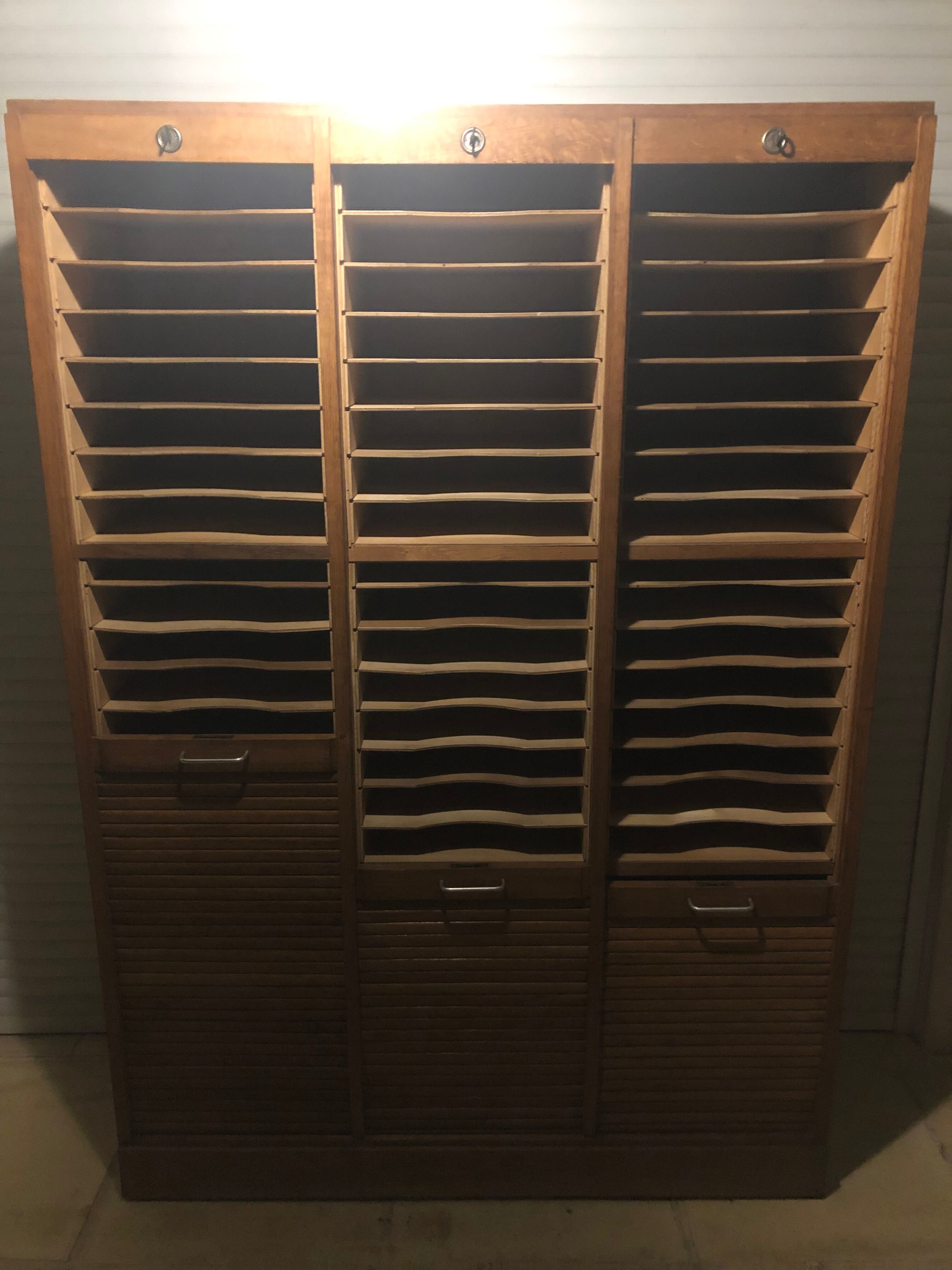 Cabinet binder oak curtains