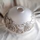Vintage Art Deco globe in frosted glass