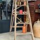 Vintage wood stepladder