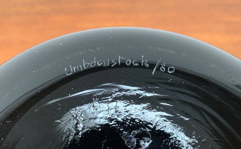 French Vintage Glass Carafe by Jean-Pierre Umbdenstock