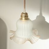 Suspension ou baladeuse tulipe vintage