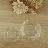 Vintage glass jar with glass lid