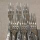 6 silver plated table forks by Christofle Chrysanthemum