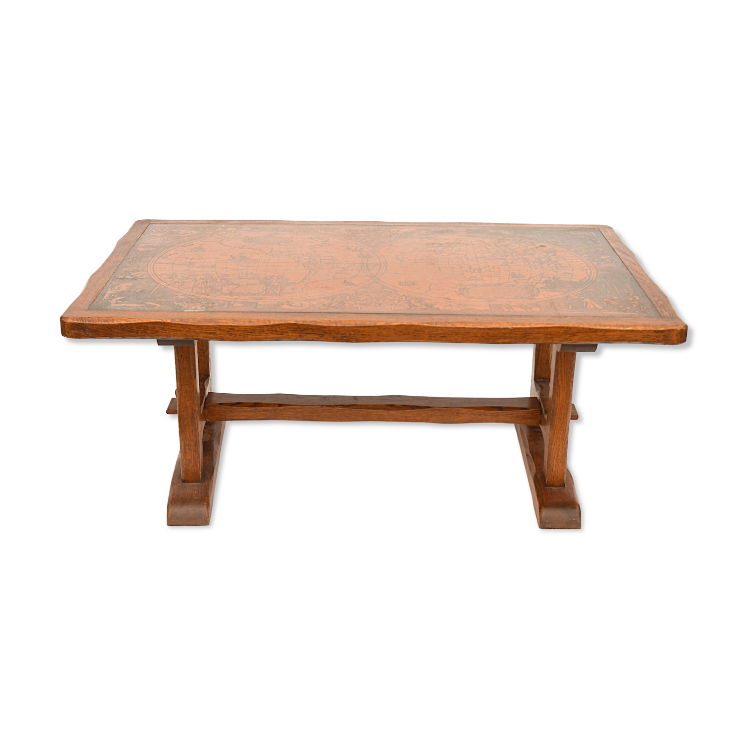 Coffee Table Signee Barrois Faussile Vintage Selency