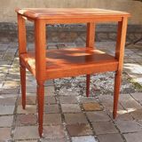 Louis XVI style mahogany and rosewood side table from the 1950s