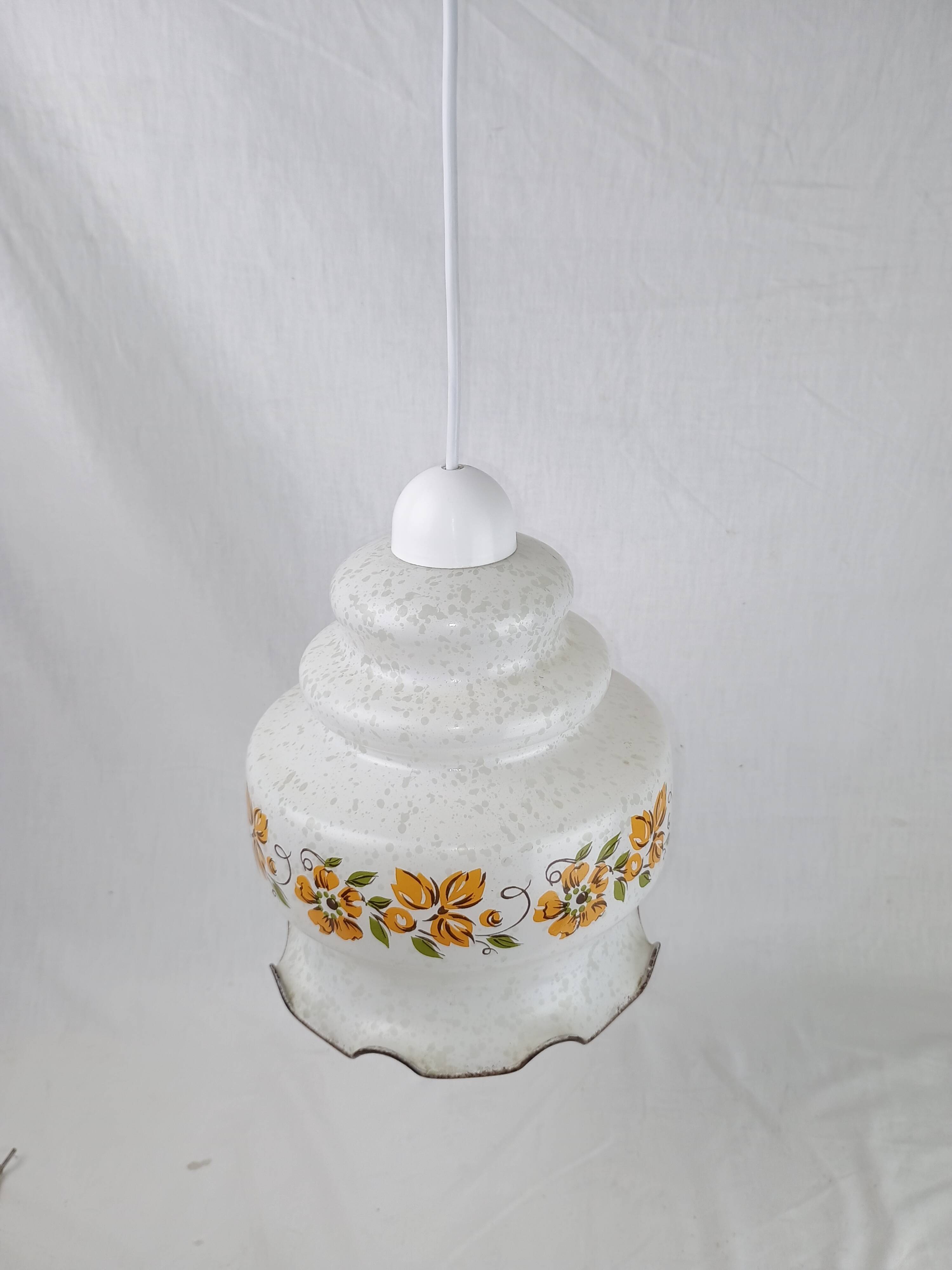 Authentic vintage pendant light from the 1950s–1960s, made in Italy