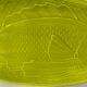 Vintage green relief fish dish Gien