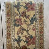 Suite de 4 Louis XIII os de mouton tissu fleurs