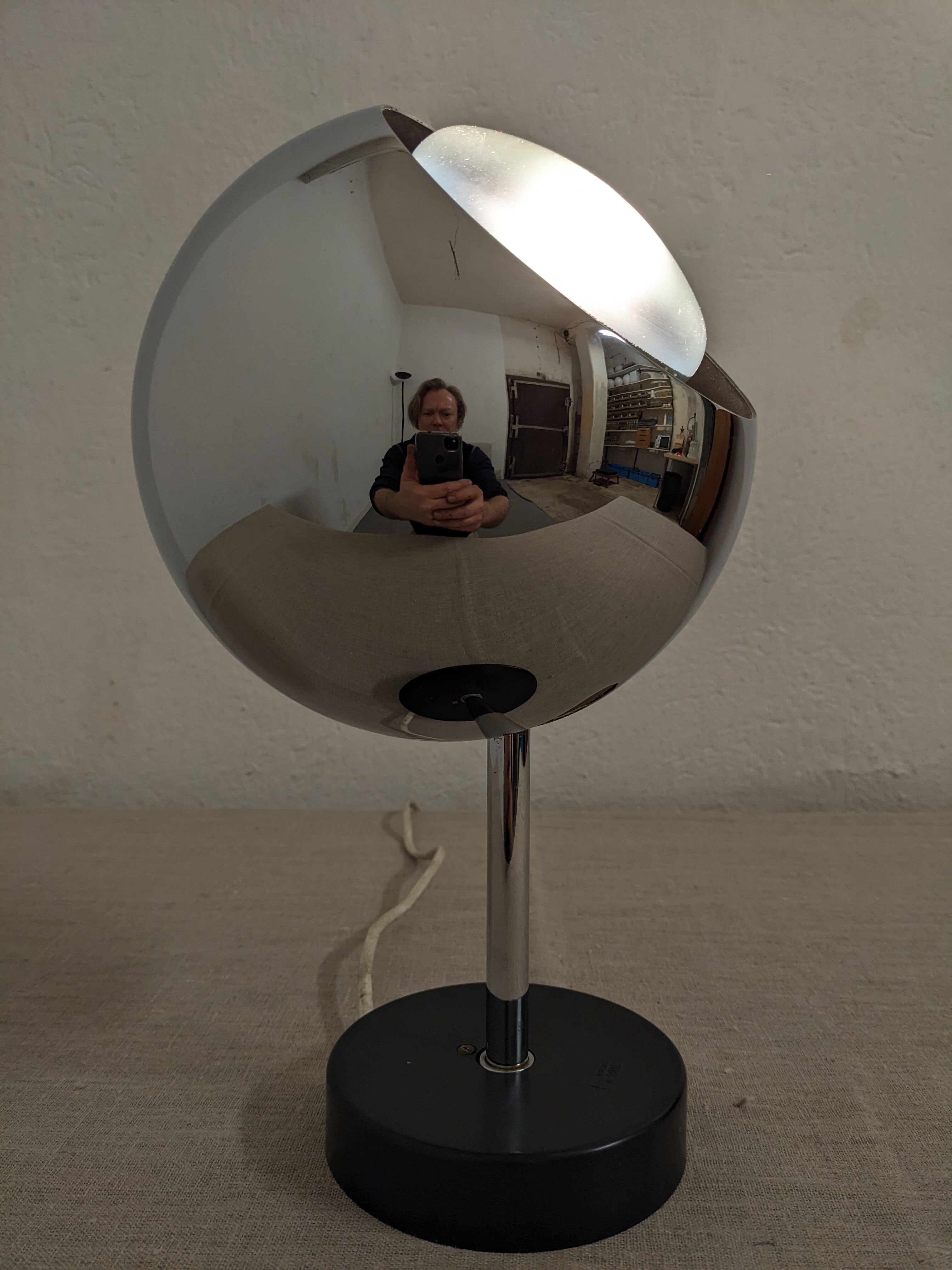 Series of 4 wall lights eye ball XL by Staff Leuchten years 60/70