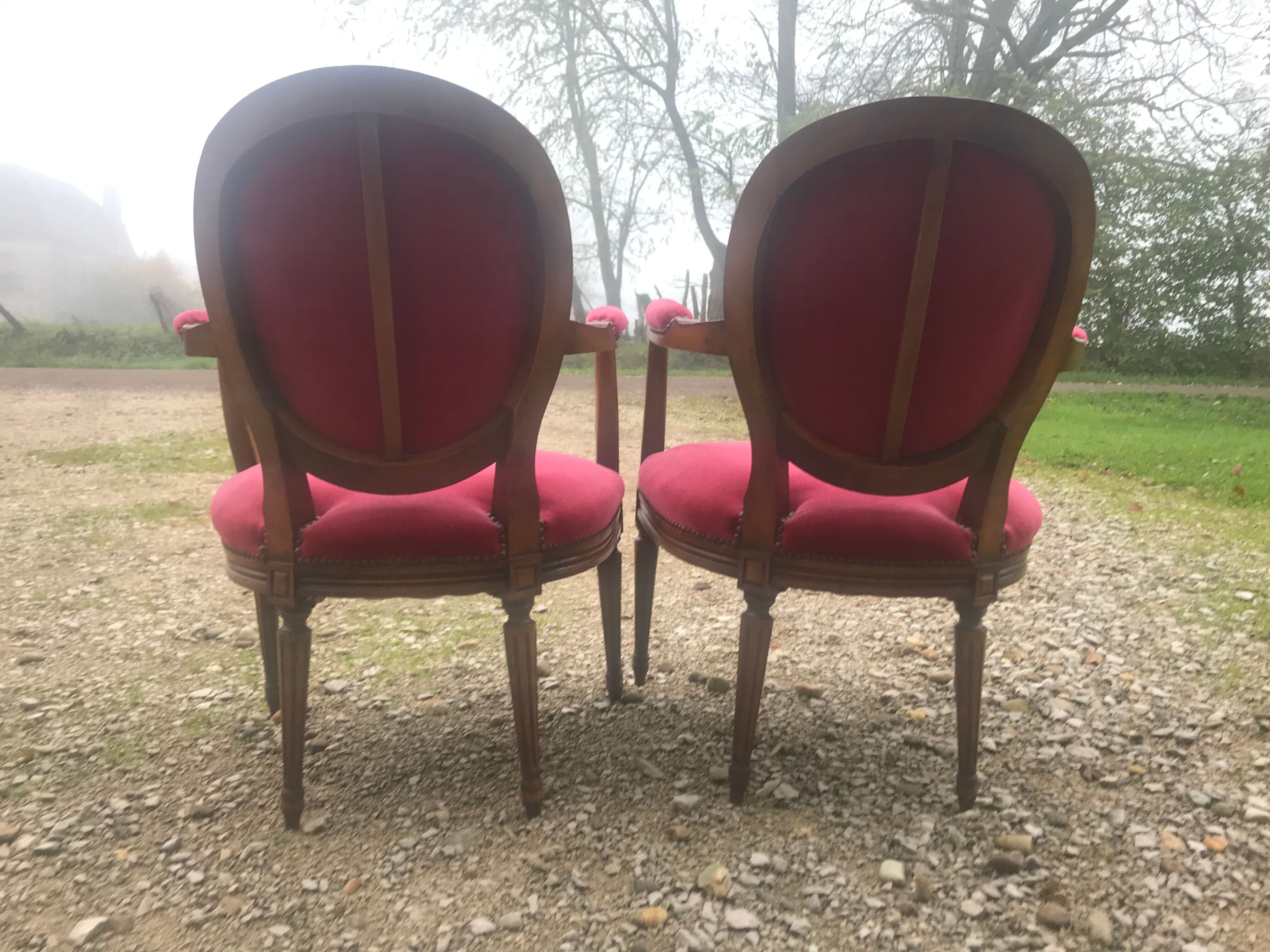 Pair of Louis XVI chairs