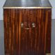 Reprodux Bevan Funnell chest of drawers with a leather top
