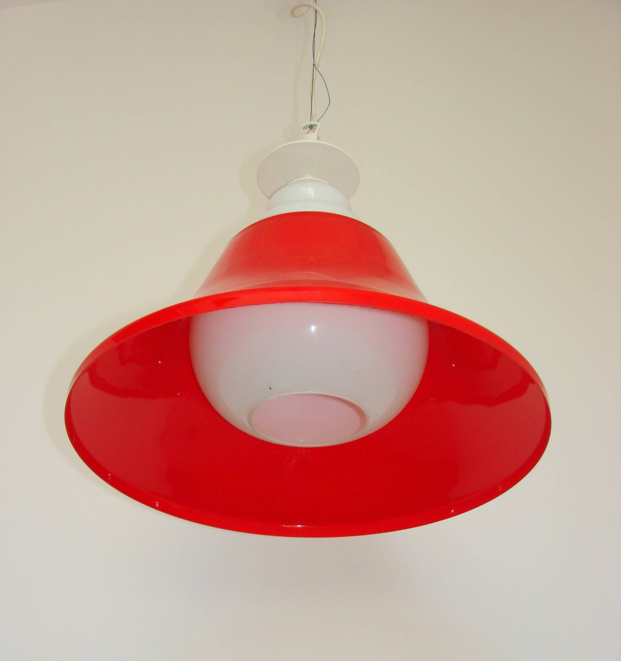Suspension lumineuse Space Age, années 1970