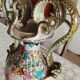 Large ornamental vase in Italian majolica (Molaroni)