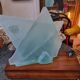 Sandblasted glass lamp for Cardin: exquisite volume