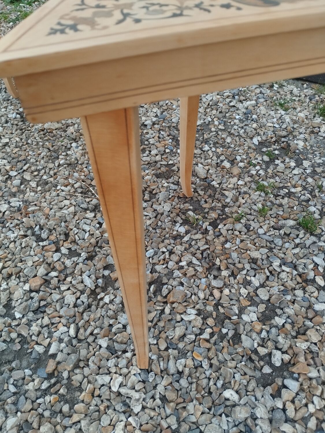 Pair of antique marquetry bedside tables