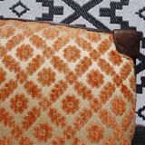 Antique Louis Philippe style chairs in walnut and velvet