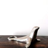 Silver metal seal bottle opener