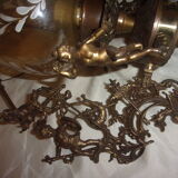 Old bronze chandelier