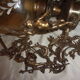 Old bronze chandelier