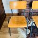 Lot de 4 chaises bois et métal