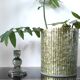 Bougeoir design en verre teinté