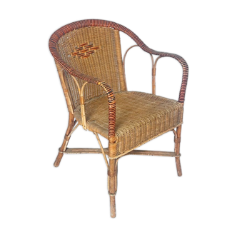 Fauteuil en osier