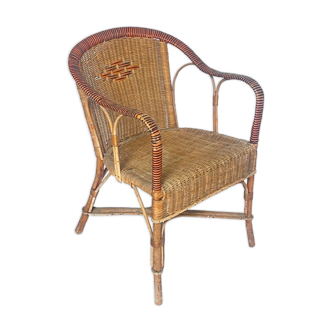 Wicker armchair