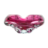 Josef Hospodka for Chribska - Bohemian glass 60s - ash tree - pocket empty