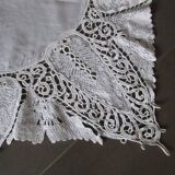 Antique embroidered table centerpiece/placemat 58 cm x 58 cm