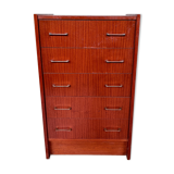 Commode chiffonnier semainier vintage teak 1950