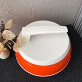 Orange vintage ice bucket