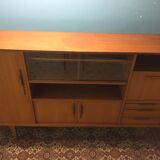 High teak and walnut sideboard 1960